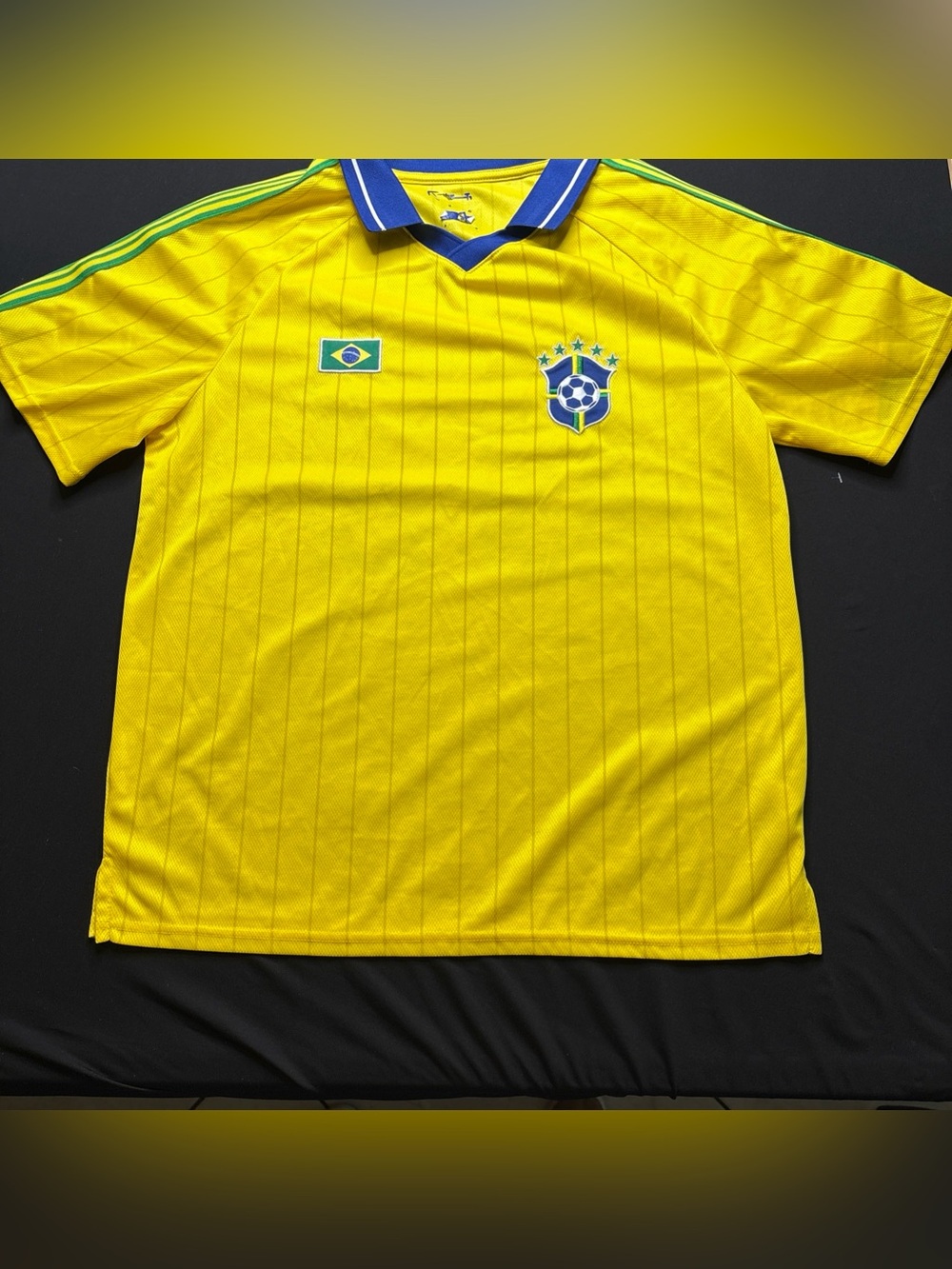 Brazil National Team Yellow Soccer Jersey - Men's Shirt- size M